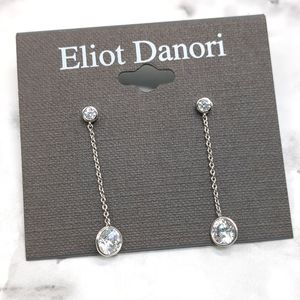 NWT Eliot Danori Silver Dangly Stud Earrings